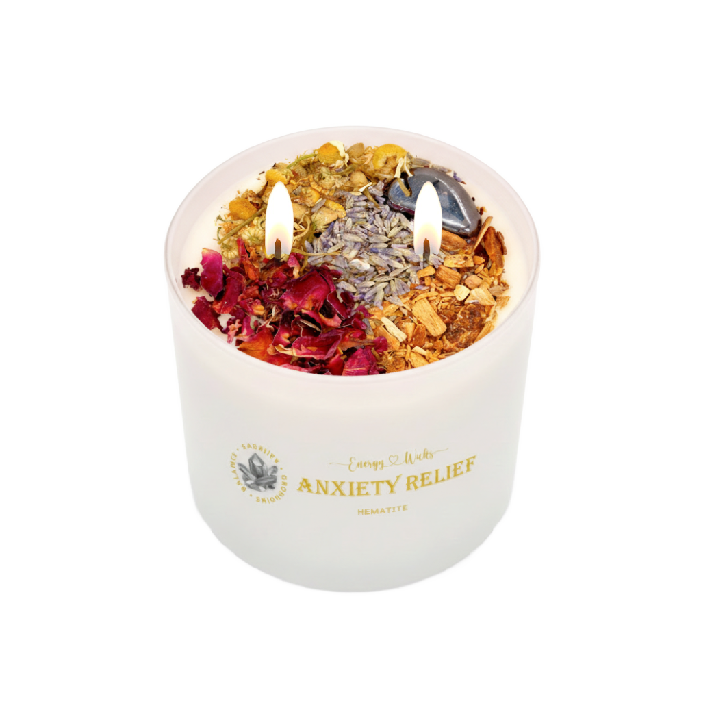 Anxiety Relief Crystal Candle