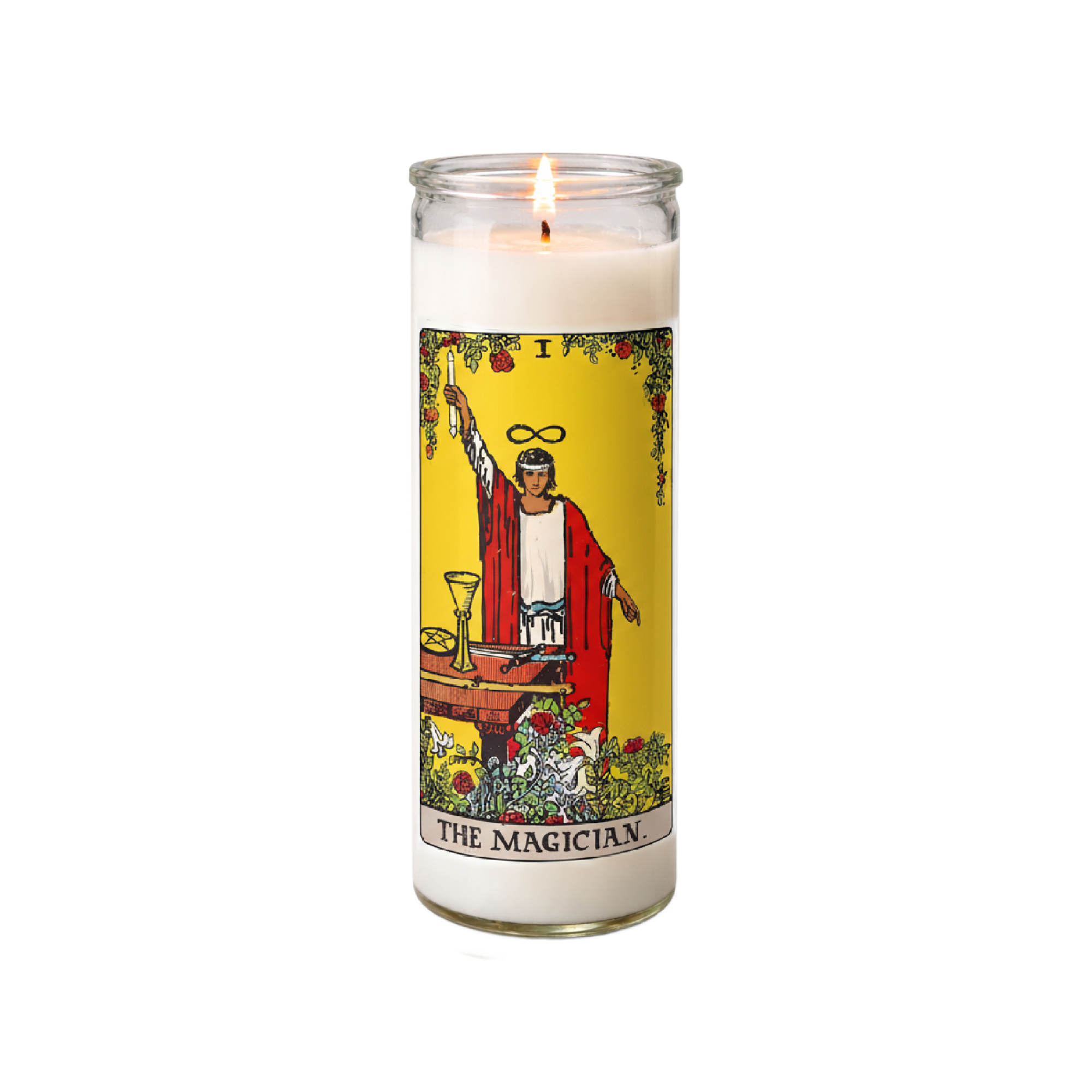The Magician Tarot Card Candle