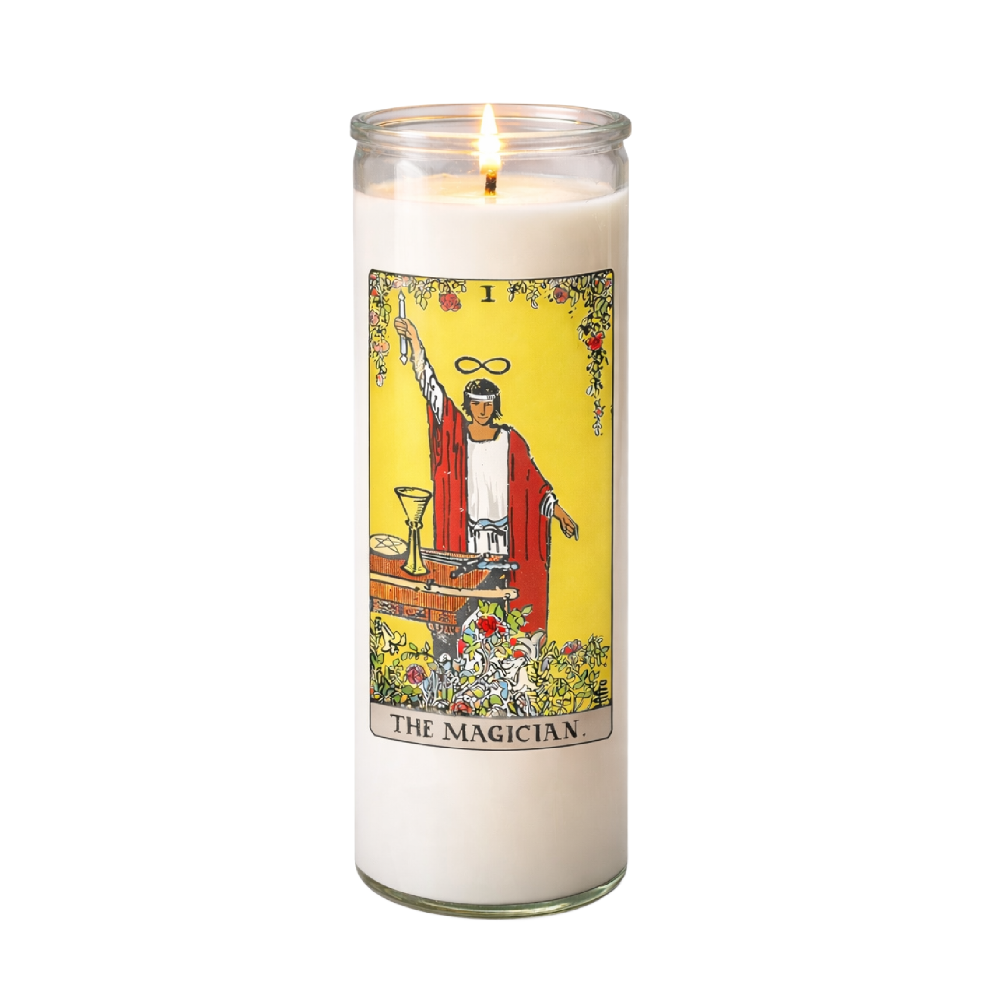The Magician Tarot Card Candle