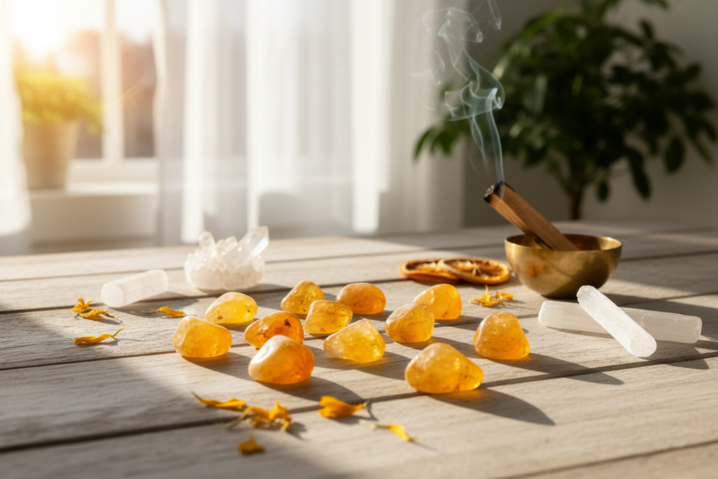 Tumbled Citrine lifestyle image