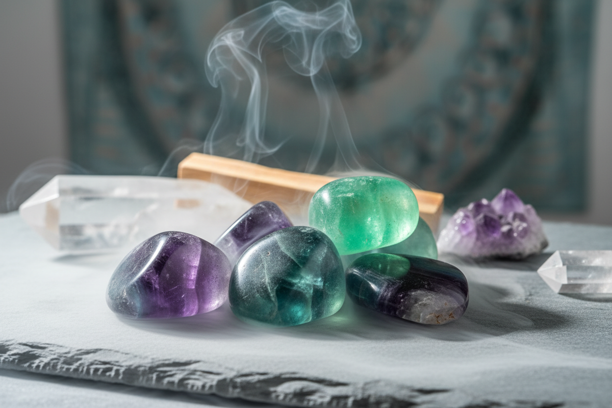 Tumbled Fluorite lifestyle image